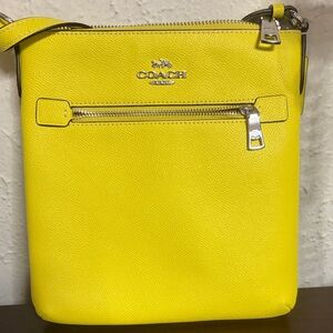 Coach Vibrant Yellow Crossbody Bag